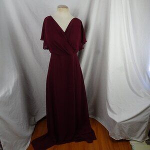 Reverie Women Long Burgundy Formal Dress Size 10